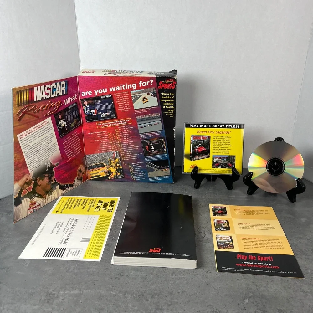 NASCAR Racing 1999 PC Game‎ CD ROM Complete In Box with Manuals EUC